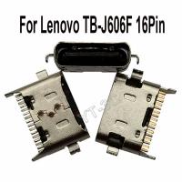 【ยืดหยุ่น】2 20PCS แจ็คประเภท C USB ซ็อกเก็ตชาร์จพอร์ตปลั๊กซ่อมอะไหล่สำหรับ Lenovo TB J606F 16Pin หญิง