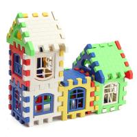 24PCS Children Puzzle plastic letter Building blocks house toy