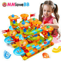 101-303PCS Marble Race Run Big Block Compatible city Building Blocks Funnel Slide Blocks DIY Big Bricks Toys For Children Gift