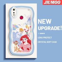 เคส JIUMOO สำหรับ Realme 3 Pro 3i Realme การ์ตูนแฮปปี้สโนว์ไวท์ดีไซน์ใหม่คอลเลอร์ขอบคลื่นนุ่มเคสมือถือกันกระแทกแบบใสที่สร้างสรรค์เคสโปร่งใสลายกล้องถ่ายรูปซิลิก้าเจลฝาครอบป้องกัน