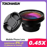 TOKOHANSUN New HD 37MM 0.45x Super Wide Angle Lens with 12.5x Super Macro Lens for iPhone LG HTC Samsung Sony Camera lens Kit Smartphone Lenses