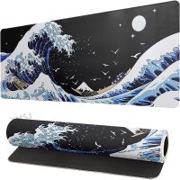 ญี่ปุ่น Waves Mouse Pad เครื่องเกม XL บ้านที่กำหนดเองคอมพิวเตอร์ HD Mouse Pad XXL Mechanical Keyboard Pad พรมกันลื่น Office Mouse Pad