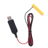 เครื่องกำจัดแบตเตอรี่ USB สายเคเบิลพลังงานแบตเตอรี่1.5V สำหรับของเล่นไฟฉายนาฬิกา