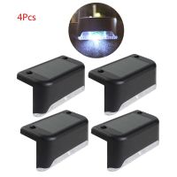 4PCS LED Solar Stair Light Outdoor Solar Path Stair Energy-efficient Light Garden Yard Fence Wall Landscape Lamp Courtyard Solar