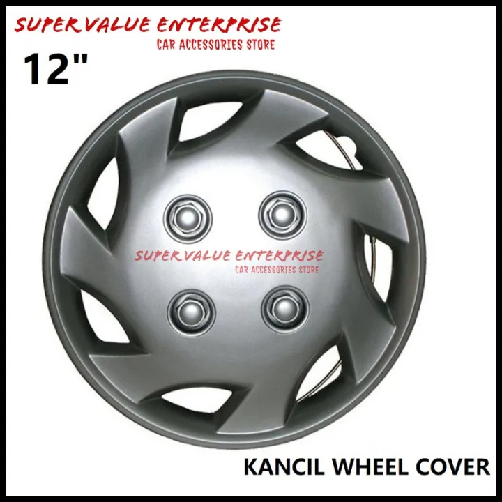 Perodua Kancil 12 Inch Universal Silver Wheel Cover Rim Caps Penutup