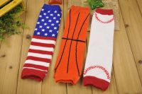 blue red star baseball pattern children Legs new arrive Leg Warmers kids Tights Legging socks adult arm warmer boys gift 12Pair