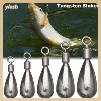 YINSH ร้อน น้ำหนักเพิ่มเติม Tear Drop Shot Weights Sinker Hook Connector ตกปลาทังสเตน Line Sinkers