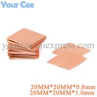 10pcs 20mmx20mm 0.8mm 1mm Heatsink Copper Shim Thermal Pads Heatsink Thermal Pad Heat Sink or Laptop IC Chipset GPU CPU RAM Cool