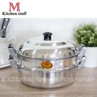 MH หม้อ M Kitchenstuff หม้อนึ่ง ซึ้งนึ่ง ซึ้ง ผลิตจากอลูมิเนียม ตราร่ม ขนาด 28 ซม. หม้อนึ่ง ซึ้ง