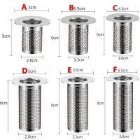 Multifunctional Steel Floor Drain Filter Mesh Basket Filter Hair Trap Bathroom Kitchen Sink Anti-Pest Anti-clog Slag Strainer