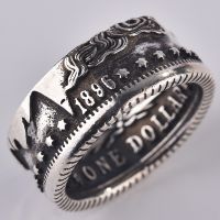 【CW】 Foydjew America We Believe Thai Coin Rings Men Metal