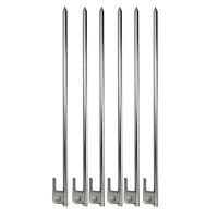 6Pcs Outdoor High Strength Titanium alloy tent 304 stainless steel nail spike canopy Tent peg Camping Tent nail stakes 40cm