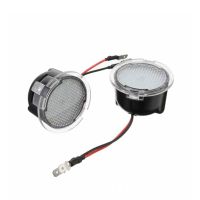 №◊ 2Pcs LED Under Mirror Light for Ford Edge Fusion Flex Explorer Mondeo Taurus F-150 Expedition Car Accessories