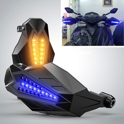 Universal Motorcycle Hand Guard Windshield LED Turn Signal Motocross Dirt Bike Accessories For Honda Varadero 125 Xl1000 Xl1000v