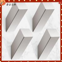 BUSH 4 Pcs 304สแตนเลสสตีล ตะขอแขวนผ้าเช็ดตัว แปรงนิกเกิล Cuboid ตะขอแขวนฝักบัว กันสนิมได้ ตะขอแขวนเสื้อผ้า ห้องน้ำในห้องน้ำ