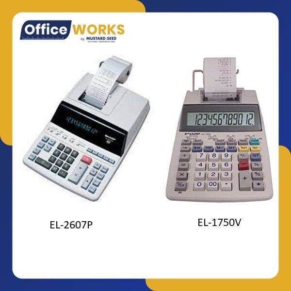 Sharp EL2607P and Sharp el1750v Printing Calculator Lazada PH