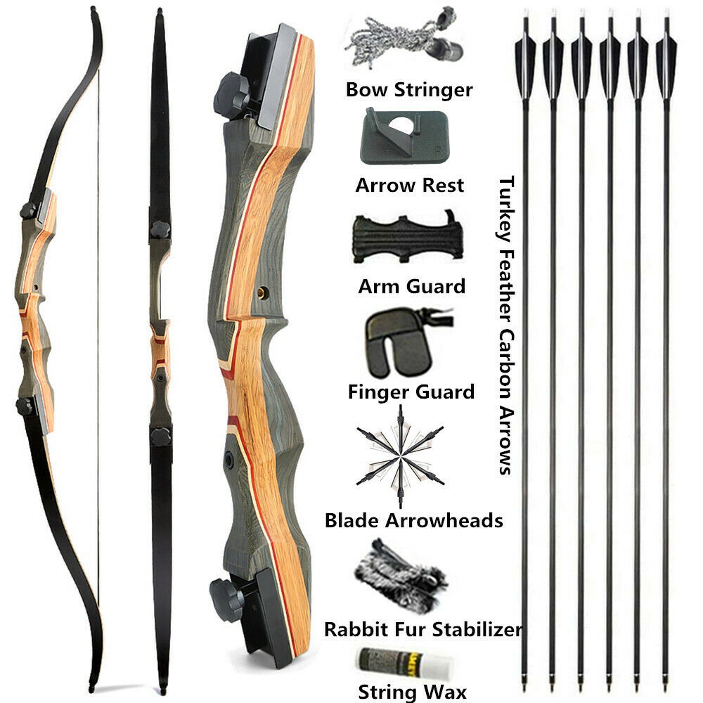 ZSHJGJR Archery Takedown Recurve Bow Limbs 50lbs 
