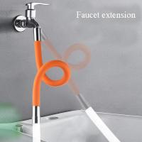 [HOT BEIJMKLHIW 547] Faucet Extenders Extension Hose Bathroom 360 ° Rotation Adjust Free Bending Faucet Splash-Proof Universal Tube For Wash Basin