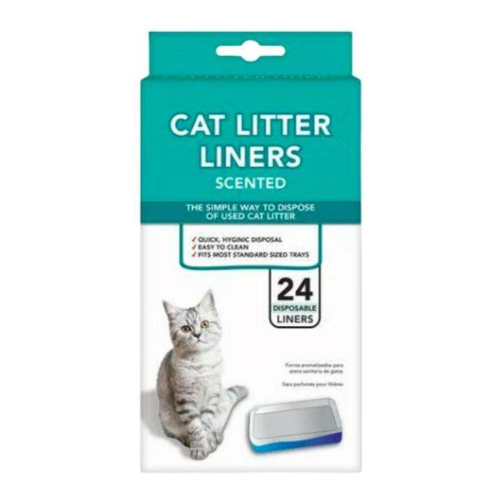 Combo 2) Túi Lót Vệ Sinh Cho Mèo, Cat Litter Liners, Scented, 24 Cái |  Lazada.Vn