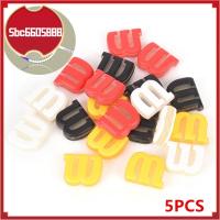 SBC6605888 5ชิ้นซิลิโคนสำหรับกลางแจ้งที่มีสีสันไม้ตีเทนนิสตัวหน่วงการสั่นสะเทือนผ้ากันเปื้อนเทนนิสชุดแผ่นปรับลมสั่นสะเทือน