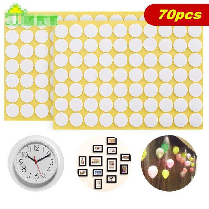 70pcs-round-double-sided-white-foam-tape-strong-pad-mounting-adhesive-no-traces-sticker-for-diy-photo-scrapbooking-wedding-adhesives-tape