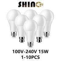 [Super bright bulb] หลอดไฟ LED พลังงานสูง A60 120V 220V E27 B22 15W 100LM /W 3000K/4000K/6000K Super Bright แสงสีขาวอบอุ่นสำหรับห้างสรรพสินค้าไฟบ้าน