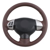 Artificial Leather Car Steering Wheel Cover For Mitsubishi Lancer EX 10 Lancer X Outlander ASX Colt Pajero Sport Steering wheel Steering Wheels Access