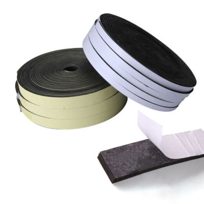 25M 2 3 5 10mm Thickness 10 15 20 25 30 40mm Width EPDM Self Adhesive Foam Sealing Tape Strip EPDM Foaming Square Strip