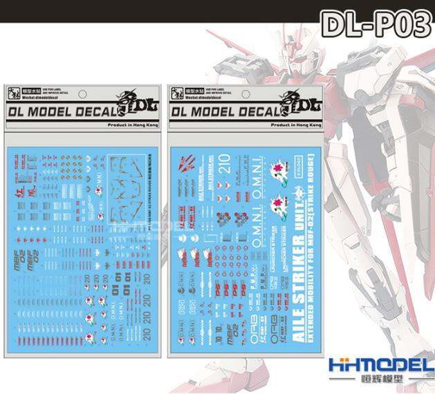 Waterslide decal for PG 1/60 Strike Gundam Red frame Strike Rouge UNICORN GUNDAM BANSHEE 00R