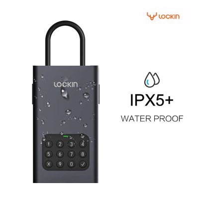 Lockin Tuya ล็อคพวงกุญแจอัจฉริยะ,IPX5กันน้ำแบบไดนามิกคีย์รหัสผ่านตู้นิรภัยกล่องโลหะผสมบลูทูธรีโมทคอนโทรลกล่องนิรภัย