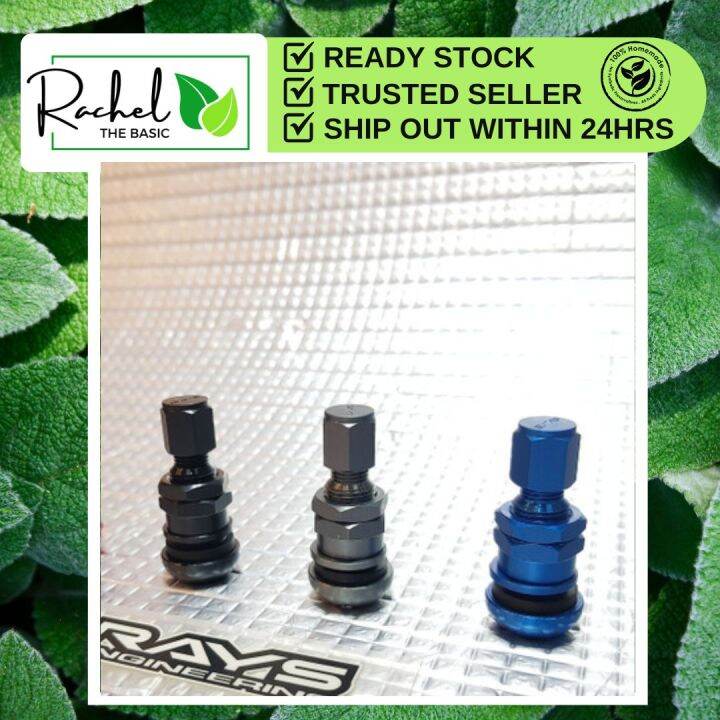 🔥[READY STOCK] Rays TV06 Aluminium Tyre Air Pressure Valve with Cap