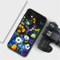 เคสโทรศัพท์สำหรับ TECNO INFINIX Hot 11S NFC อัจฉริยะ5 6 Spark 6 Go 10 11 10S 12i 11S 11T 9 Play NOTE 12 G96 X680 10 Pro เคสฝาหลังอ่อนนุ่มซิลิโคนสีดำ TPU รองรับการจัดส่งสินค้าขายส่ง OEM ดอกไม้สดใส A2 DIY