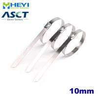 10PCS 10x100mm10*200mm 10x300mm 10*400mm 10x500mm stainless steel metal cable tie 0.25m Multi-Purpose Locking Cable Ties Cable Management