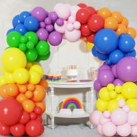 Colorful Macaron Balloons Garland Latex Ballons Arch Happy Birthday Party Decor Kids Adult Wedding Baloon Chain Baby Shower Pipe Fittings Accessories