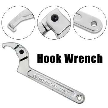 7 Adjustable Hook Wrench C Clamp Spanner Tool 19-51mm Motorcycle  Suspension