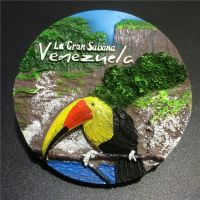 【YF】▽✐✁  Venezuela Tourism souvenir fridge magnets 3d Resin Refrigerator Magnetic Stickers  Kyorochan Animals collection