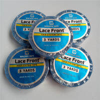 wholesale 3 yards Blue lace front support tape for tape hair extension Double-sided Adhesive Water-proof Walker Tapes