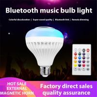 12W Smart LED Light Bulb E27 RGB Music Speaker LED Bulb Wireless -C Lamp Bulbs APP Control Colorful Household Lighting