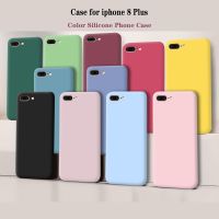 For iphone 8 Plus Fundas Original Case For iphone8 iphone 8 Plus Shockproof TPU Liquid Silicone Protective Phone Back Cover Case