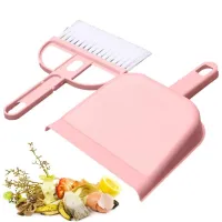 Desktop Sweep Cleaning Brush Small Broom Household Dustpan And Brush Set Mini Cleaning Brush Cleaning Tool For Desk Car Keyboard