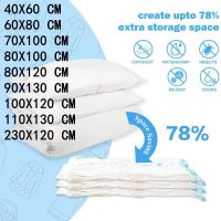 Vacuum storage bag used for bedding pillow towel clothes and other space-saving travel storage bag storage bag