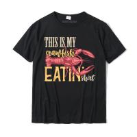 This is My Crawfish Eatin Shirt Funny Cajun Crawfish Tees Casual Men Tshirts Plain Cotton Tops Shirt Casual XS-6XL