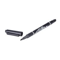 【✆New✆】 zangduan414043703 ปากกาอาลักษณ์ทางการแพทย์2ชิ้นสีดำสีน้ำเงินปากกามาร์กเกอร์ผิวมันปากกาปากกาปลายคู่เจาะ