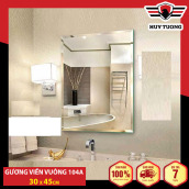 Gương phòng tắm cao cấp Viền VuôngLắp đặt có thể dán hoặc khoan tường