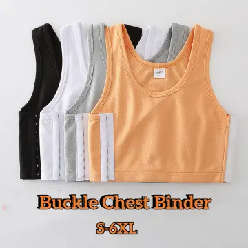 Fashion Chest Binder Les Casual Breathable Buckle Short Chest Breast Binder  Tank Vest Zip Tops Tomboy Bra Intimates Plus Size @ Best Price Online