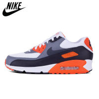 New Arrival HOT 【Original】 ΝΙΚΕ Ar* Max- 90 Cushioning Comfortable Running Shoes MenS and WomenS Sports Shoes Orange Grey White {Free Shipping}