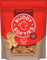 ขนมสุนัข Buddy Biscuits Grain-Free Soft &amp; Chewy with Grilled Beef สูตรเนื้อย่าง ขนาด 170 กรัม นำเข้าจากอเมริกา