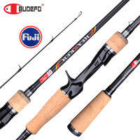 Spinning Casting Travel Fuji Lure Fishing Rod 1.68m 1.8m 2.1m 2.4m 2.7m 3.0m LMLMMH Baitcasting BUDEFO HEARKEN T800Carbon Rod