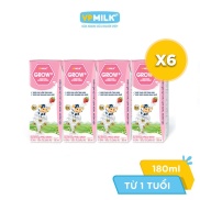 6 Lốc Sữa Tiệt Trùng VPMilk Grow+ 180ml- vị dâu