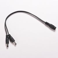 [NewSen] 5.5X2.1Mm 1 Female To 2 Male Camera CCTV DC DC 12V Power Splitter Cable